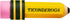 Erasers, Pencil Shaped, Latex-Free, Yellow, 3-Pack (38953) TICONDEROGA