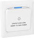 Power Card Sensor Hotel Power Card, Energy Saving Switch Light Key Plate Extender, 3.4x3.4in for 4150 Card
