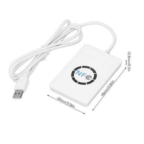 LAISANIM 13.56MHz, 50mm Contactless IC Card Reader Writer | USB NFC Copier Duplicator for Felica