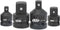 4PCS Impact Socket Adapter and Reducer Set: 1/2" to 3/8", 3/8" to 1/2", 3/8" to 1/4", 1/4" to 3/8" Drive Socket Adapter
