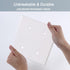 2-Gang Blank Wall Plate Outlet Cover, Unbreakable Polycarbonate Double Blank Faceplate, White (10 Pack)