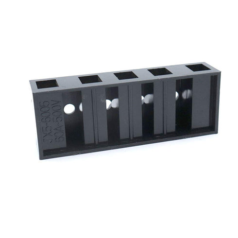 Sscon Dual Rows Terminal Block - 500V 60A 5 Position Screw Terminal Electrical Barrier Strip Block JX5-6005, 1 Pack