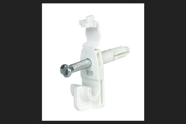 Rubbermaid White Direct Mount Back Clips, 6 Count, FG3D69LWWHT