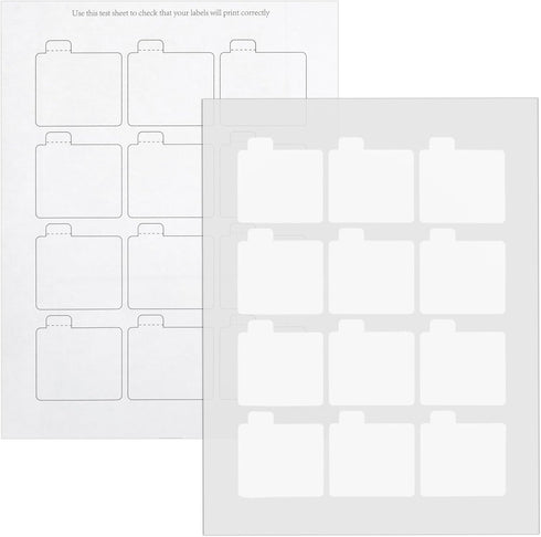 Paper Junkie 240 Pack Printable Lip Balm Labels for Tubes - Customizable Stickers for Containers (20 Sheets, 2.15x2.15