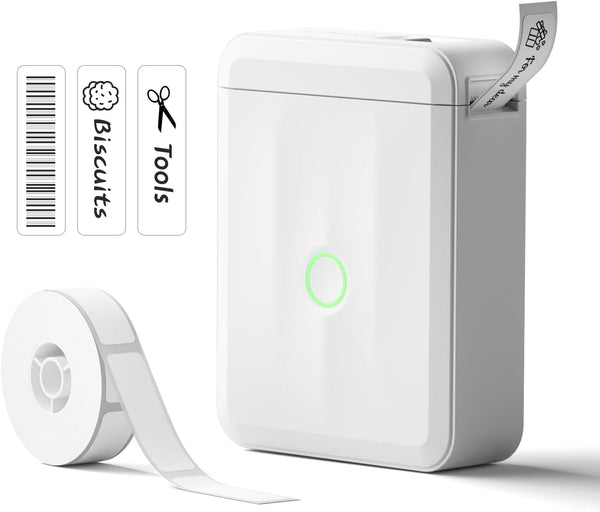 NIIMBOT Bluetooth Label Maker Machine, Wireless Mini Label Maker D110 Upgraded Version for Home Office Organization
