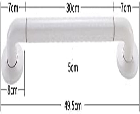 ALDEPO 50cm-Silver) Grab Bars New Stainless Steel Handrail Stair Railing Bathroom Safety Elderly Disabled Non-Slip