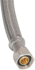 Eastman Dishwasher Installation Kit, 5 Foot Supply Line, 1/2 Inch x 1/2 Inch Compression with 3/8 Inch MIP Elbow, Braided Stainless Steel Dishwasher Connectors, 48363 by Eastman