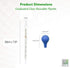(2 Pack) Glass Graduated Medicine Dropper Pipettes with Blue Rubber Cap and Scale (5ml)