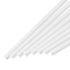 MECCANIXITY 15pcs ABS Square Rod, 2x2x500mm Solid Bar, White Plastic Rods Assortment Kit for DIY Architectural Model
