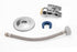 Toilet Water Supply Line Kit with 12" Stainless Steel Flexible Toilet Supply Line & 1/4 Turn 1/2 Inch Straight Push Fit