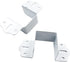 4Pcs 1.57" (40mm) Metal Bed Hinge Bed Support Bracket Bed Corner Furniture Fixed Bed Hardware Accessories Square