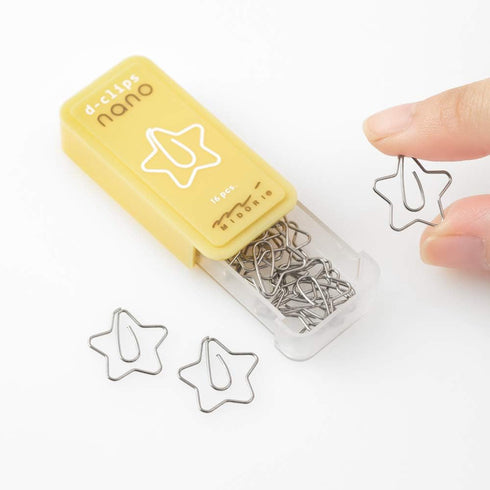Midori 43384006 Nano Clip Deep Clips with Star Pattern