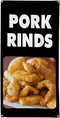 Fastasticdeals Vertical Vinyl Banner Multiple Sizes Pork Rinds Food and Drink Restaurant and