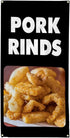 Fastasticdeals Vertical Vinyl Banner Multiple Sizes Pork Rinds Food and Drink Restaurant and
