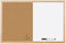 Mastervision Cork & Dry Erase Combo Board, 18" x 24", Dry Erase White Board and Cork Bulletin Board Combo