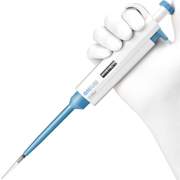 ONiLAB Adjustable Volume Micropipette - Single Channel Pipettors, 2-20ul