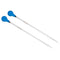 PATIKIL Graduated Dropper Pipettes Kit, 2pcs 2ml Borosilicate Glass Pipette with Rubber Cap for Liquid Transfer, Clear