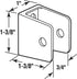 Prime-Line 656-6413 U-bracket for 3/4 In. Panels, Zinc Alloy, Chrome Plated with Fasteners (Single Pack)
