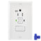 GFCI Outlet, Tamper Resistant Receptacle with Combination Switch, ETL Listed, White (TR&WR15Amp)
