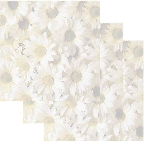 Daisies Sticky Notes, Set of 3, Flower Design, Floral Theme, Paper Memo Pad, Office Business School Supplies