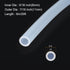 20ft 5/16" ID x 7/16" OD Silicone Tubing Clear 8mm x 11mm Industrial Plastic Tubing Pure Silicone Hoses for Pump Siphoning Draining Irrigation Brewing