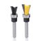 Mesee 2Pcs Dovetail Joint Bearing Router Bits, 1/4 Inch Shank for Woodworking Milling Cutter Tools