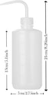 2Pcs Tattoo Wash Bottle 500ml | 16oz Water Squirt Bottle Succulent Watering, Safety Rinse Bottle Watering Tools for Medical Succulent Cleaning Washing Bottle White&Black by HOOMBOOM