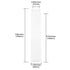 80ml Glass Clear Test Tubes with Screw Caps, Leak-Proof Flat Test Tubes, 6PCS