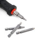 Fixinus 6 Pieces Square Screwdriver Bits, 1/4 inch Hex Shank S2 Steel Magnetic Bit Set, 50mm Length