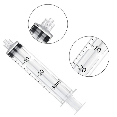 30ml Syringe with Blunt Needle Tip 1.5 Inches, Set of 5 for Essential Oil Filling, Measuring and Dispensing