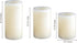 3 Pack CANDLE CHOICE Battery Operated Color Changing Flameless Candles with Remote Timer Real Wax Realistic Flickering