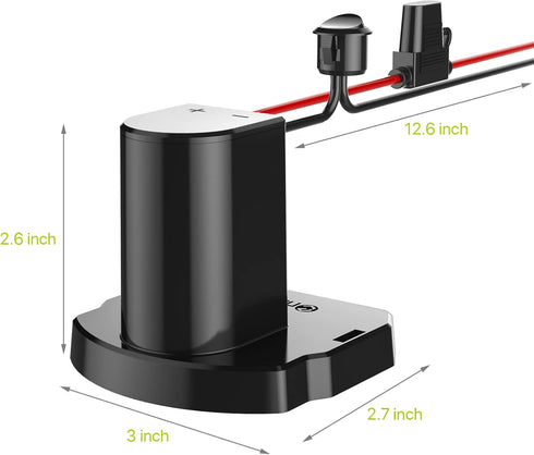 Power Wheel Adapter with Fuse & Switch - Secure Battery Adapter for Ryobi 18V ONE+ Lithium Battery