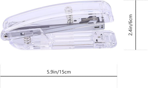 Tofficu 1pc Silver Stapler Plastic Desktop Stapler Novelty Stapler One Touch Stapler Heavy Duty Staplers Paper Stapler Cut Stapler Manual Stapler Big Stapler Stationery Alloy Office Mini by Tofficu
