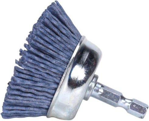 Century Drill & Tool 77223 2" Fine Nylon End Brush, 150 Grit, 1/4" Quick Change Shank, 4,500 RPM