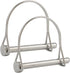 2 Pack Safety Coupler Pin, 5/16" x 2-3/4" Full Marine Grade 316 Stainless Steel Heavy Duty Locking Pin