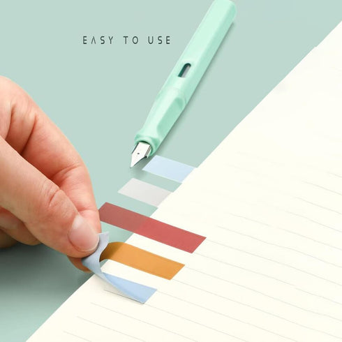 ELII 600 Pcs Page Markers, Sticky Index Tabs, Transparent Sticky Notes, Writable Flag Tabs Stickers