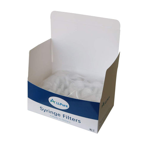 Allpure Biotechnology Syringe Filters, PES Membrane, Non-sterilized, 25 mm Diameter, 0.22 µm, Pack of 100