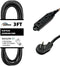3FT Extension Cord with Multiple Outlets Flat Plug, 16 Gauge Heavy Duty Cable for Kitchen Home Appliance