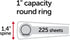 Office Depot Nonstick Round-Ring View Binder (OD02960) - 1in. Rings, 100% Recycled, White