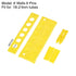 uxcell Test Tube Holder Rack, 6 Wells, 6 Pins for 18-21mm Tubes (Yellow, 2Pcs)