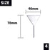 Glass Funnel Set, 4 Pcs Lab Borosilicate Glass Funnels, 100mm, 75mm, 50mm, 40mm Diameter