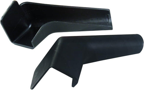 JR Products 655-BK-A Black Rigid Extended Rain Gutter Spout by JR Products