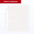 Performore 500 Sheet Protectors, 8.5X11 Inch Clear Page for 3 Ring Binder, Durable Top Loading Sleeves