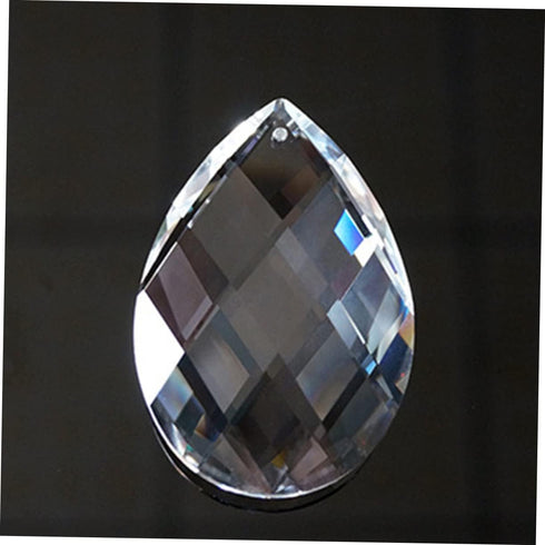 2pcs 38mm Mikikit Crystal Chandelier Pendant Elegant Hanging Swirl Decorations for Ceiling Lamp