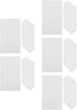 DOITOOL 5sets Blank White Note Cards Index Cards White Blank Flashcards Memo