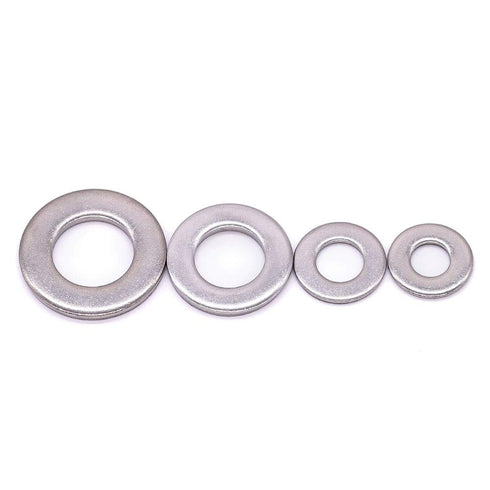 3/8" ID Stainless Steel Flat Washer, Bright Finish, 304 Stainless Steel 18-8, 25 PCS