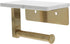 Toilet Paper Holder Wall-Mounted Paper Towel Rack Sturdy Stainless Steel Marble Easy