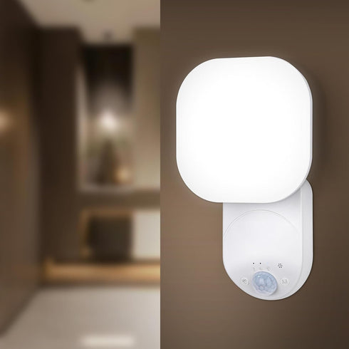 Yochoice Rechargeable Battery Operated Wireless LED Wall Light with Remote Control, Motion Sensor