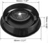 uxcell Cable Hole Cover 2" Zinc Alloy Desk Grommet for Wire Organizer, 2 Pcs (Black)