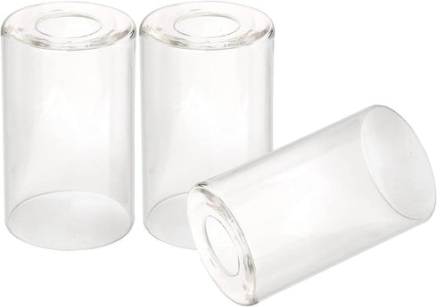 3 Pack Clear Glass Shade, Cylinder Light Fixture Replacement Globe or Cover
